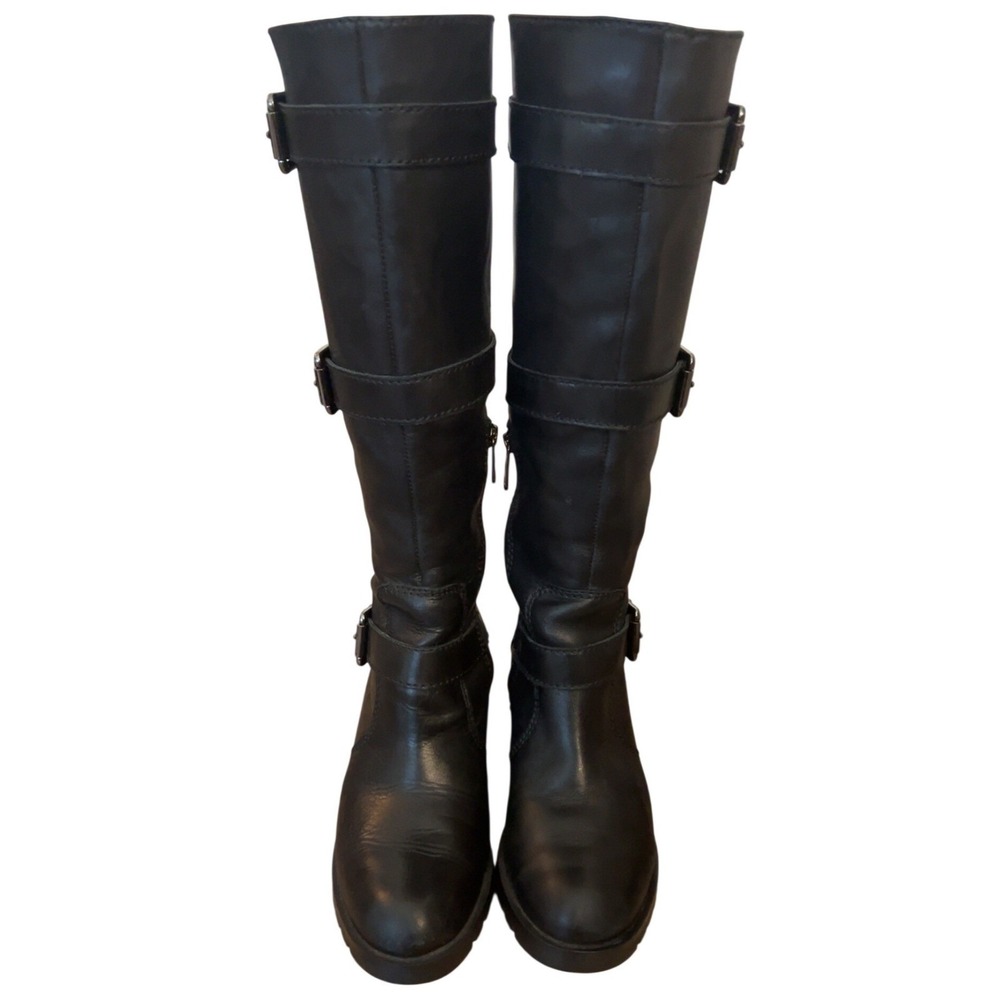 Karl Lagerfeld Moto Buckle Knee High Boot "Baylen" SZ: 7.5